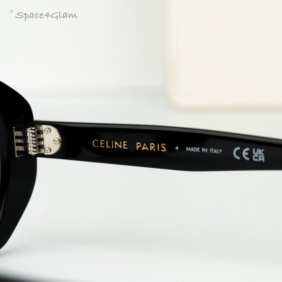 Celine Women Eyeglasses Black Demo Rectangle CL50156I 3 DOTS 001 NEW AUTHENTIC - Picture 7 of 8
